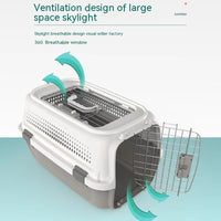 AirCase Hard-Shell Carrier – Hard-Shell Pet Carrier with Wheels — Grey / Small Skylight — The Signature Edit — pet travel Australia