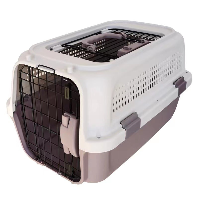 AirCase Hard-Shell Carrier – Hard-Shell Pet Carrier with Wheels — Grey / Small Solid — The Signature Edit — pet travel Australia
