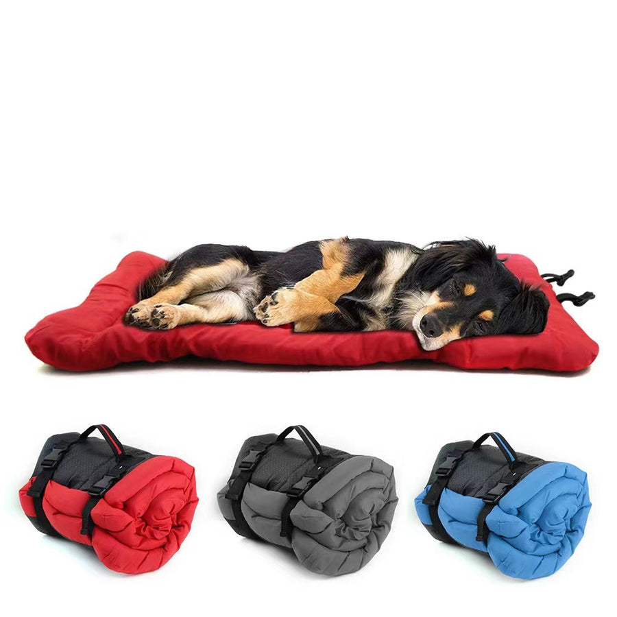 PackNest Travel Bed – Packable Pet Bed & Cooling Mat — Blue / Large — Weekends Away — pet travel Australia