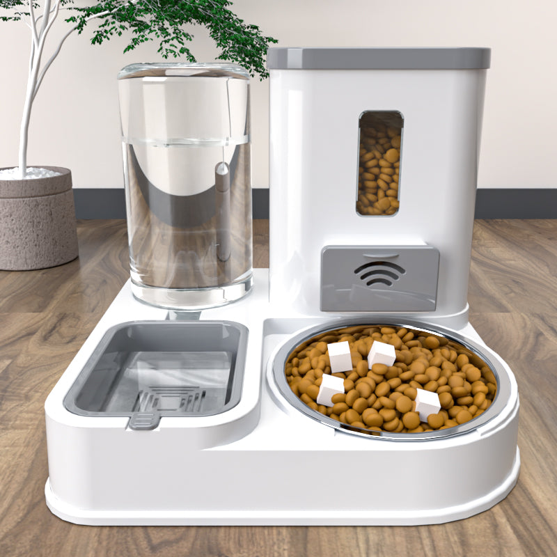 LiftBowl Feeding Station – Elevated Food and Water Station — High Grade Grey — Home While You're Away — pet travel Australia