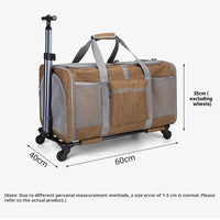 RollCabin Soft Carrier – Wheeled Soft Pet Carrier — Yellow / 60 × 40 × 35 cm — Carriers & Cabin — pet travel Australia