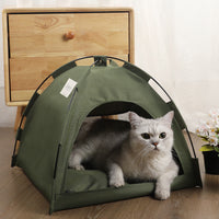CampShade Pet Tent – Foldable Pet Tent with Cushion — Green Grey Set / L — Weekends Away — pet travel Australia