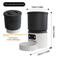 StayFed Autofeeder 4L – Timed 4L Pet Feeder — 4 L Button / Stainless Bowl — Home While You're Away — pet travel Australia