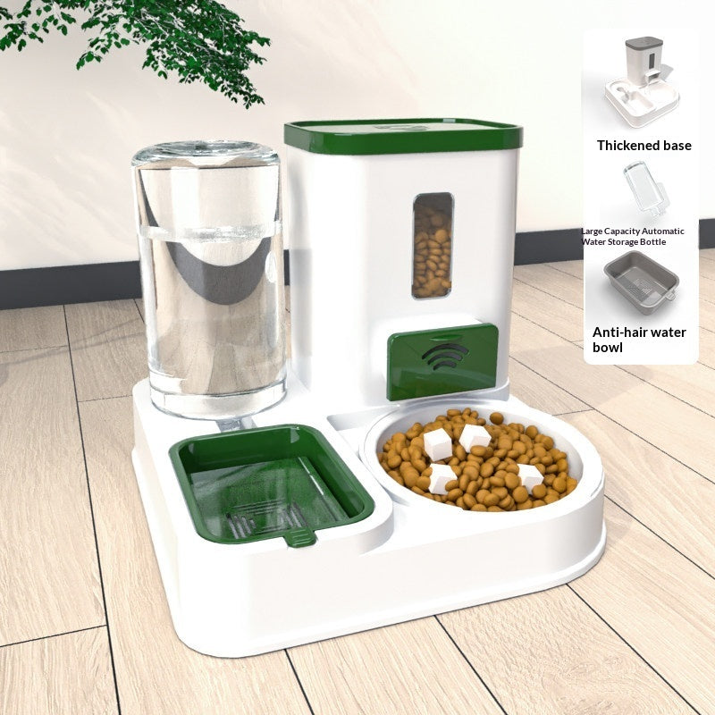 LiftBowl Feeding Station – Elevated Food and Water Station — Premium Grey Steel Bowl — Home While You're Away — pet travel Australia
