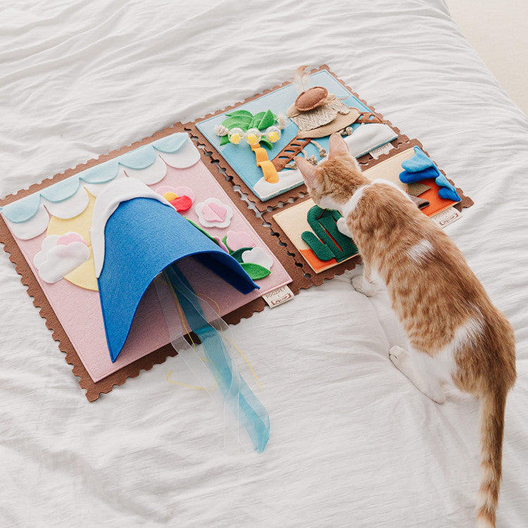 ForageBook Snuffle Toy – Book-Style Snuffle Toy — Travel Diary / Without ribbon — Weekends Away — pet travel Australia