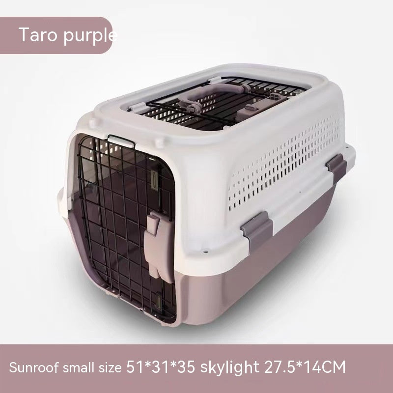 AirCase Hard-Shell Carrier – Hard-Shell Pet Carrier with Wheels — Green / Large Skylight — The Signature Edit — pet travel Australia