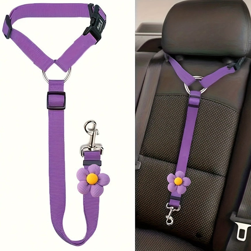 CabinClip Car Tether – Reflective Dog Car Tether — Black / 2.5 × 55 cm — Road Trip Essentials — pet travel Australia