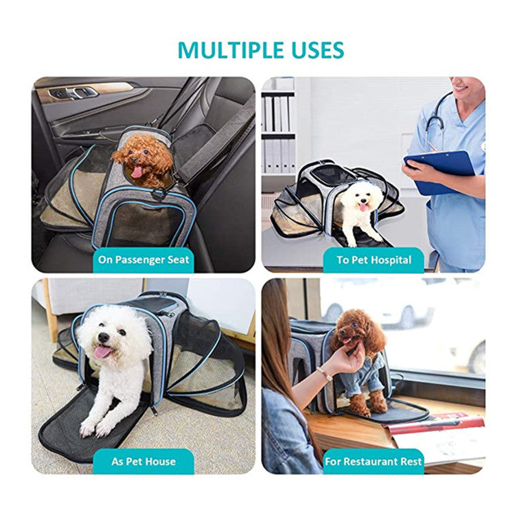 GrowSpace Soft Carrier – Expandable Soft Pet Carrier — Orange — Carriers & Cabin — pet travel Australia