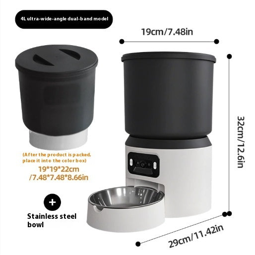 StayFed Autofeeder 4L – Timed 4L Pet Feeder — 4 L App / Stainless Bowl — Home While You're Away — pet travel Australia