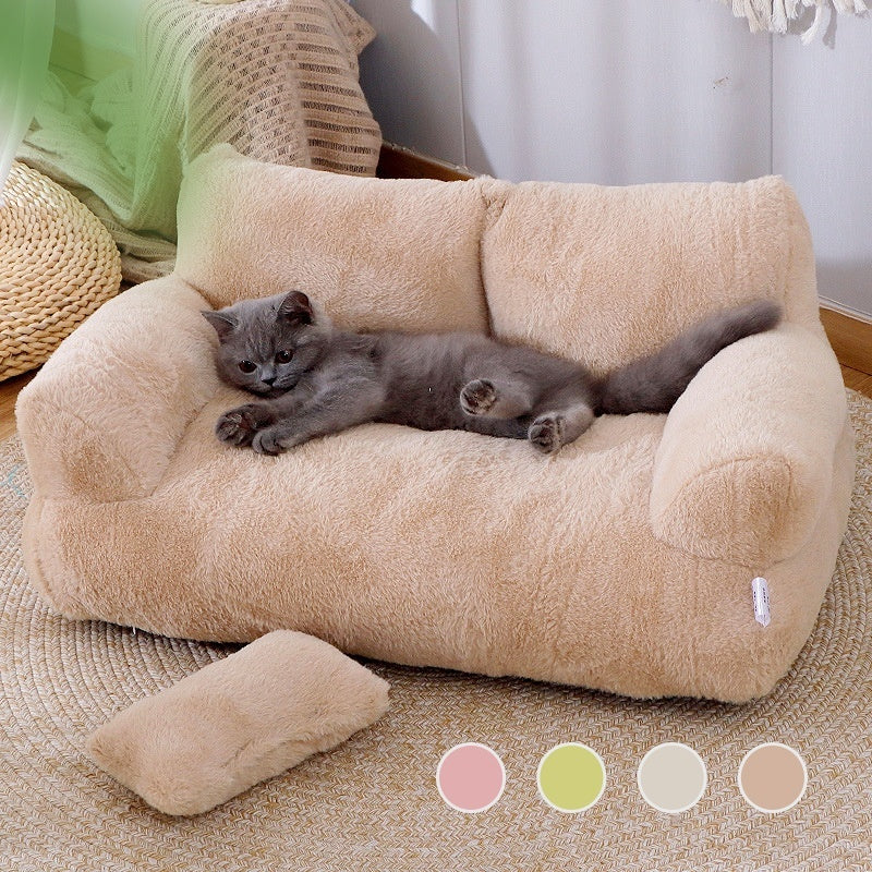 PerchLoaf Raised Cat Bed – Elevated Cat Sofa — 2XL / Cherry Blossom Powder — Weekends Away — pet travel Australia