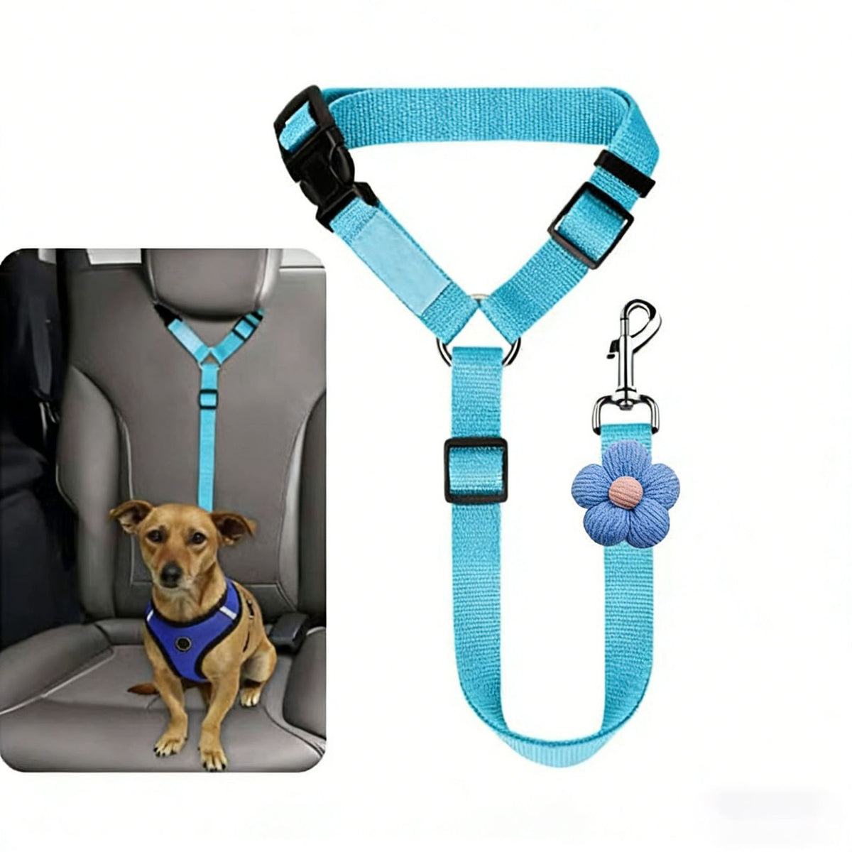 CabinClip Car Tether – Reflective Dog Car Tether — Road Trip Essentials — pet travel Australia