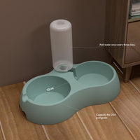 LiftBowl Feeding Station – Elevated Food and Water Station — Grass Green — Home While You're Away — pet travel Australia