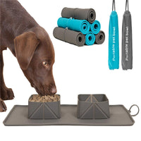 FoldSip Silicone Bowls – Collapsible Silicone Travel Bowls — Green — Everyday Essentials — pet travel Australia