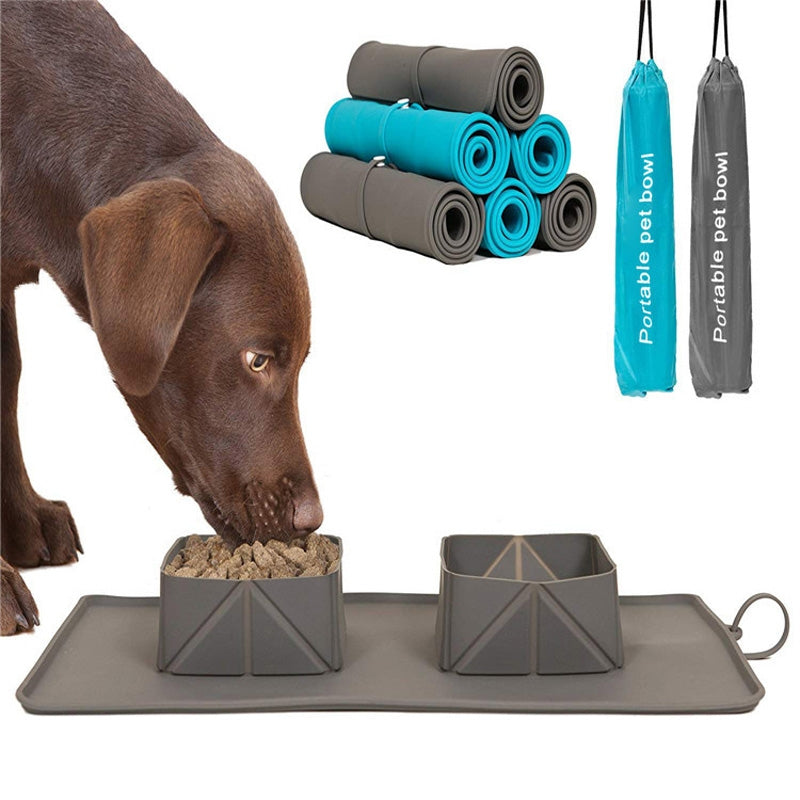 FoldSip Silicone Bowls – Collapsible Silicone Travel Bowls — Green — Everyday Essentials — pet travel Australia