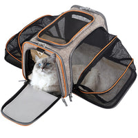 GrowSpace Soft Carrier – Expandable Soft Pet Carrier — Grey — Carriers & Cabin — pet travel Australia