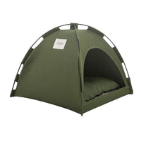 CampShade Pet Tent – Foldable Pet Tent with Cushion — Green Grey / M — Weekends Away — pet travel Australia