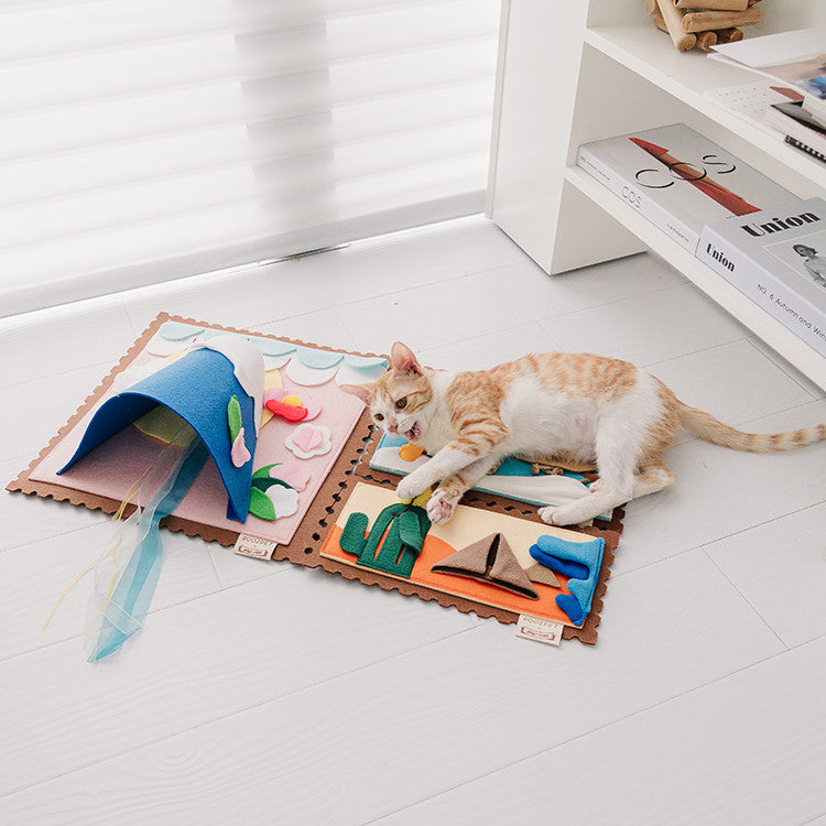 ForageBook Snuffle Toy – Book-Style Snuffle Toy — Travel Diary / With ribbon — Weekends Away — pet travel Australia