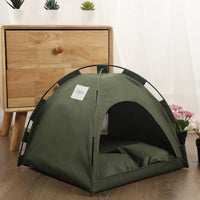 CampShade Pet Tent – Foldable Pet Tent with Cushion — Green Grey Set / S — Weekends Away — pet travel Australia