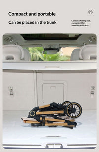FoldDash stroller folded for storage