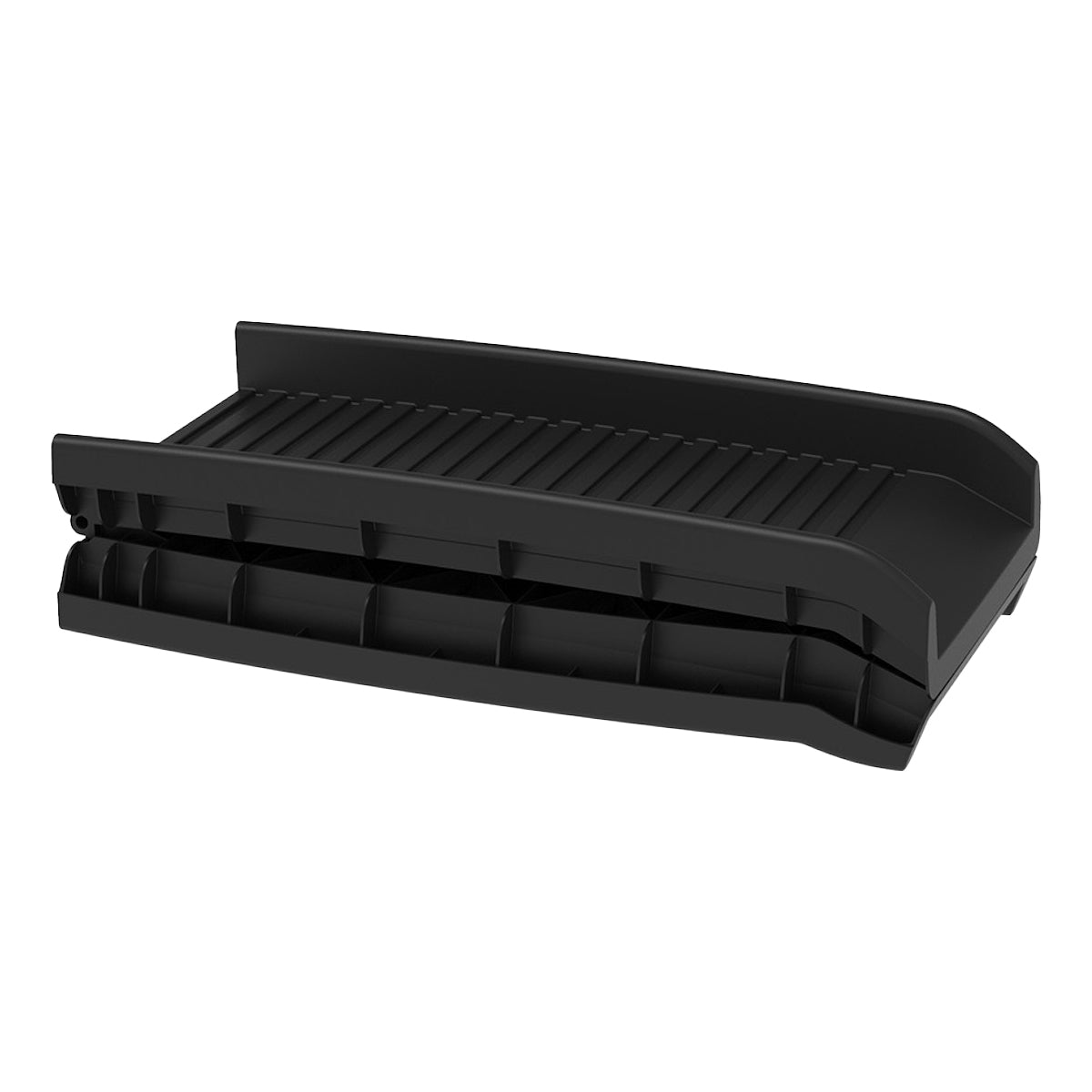 NNEDPE Foldable Car Dog Ramp Vehicle Ladder Step Stairs - Black-2
